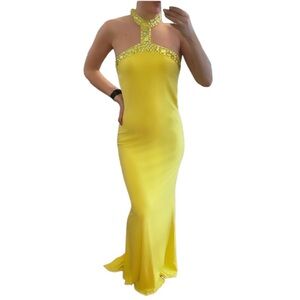 Jovani Evening Gown Yellow